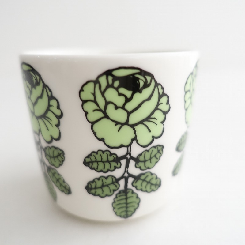 【北歐】廃番/日本限定色/マリメッコ marimekko *VIHKIRUUSU ヴィヒキルース ラテマグ*グリーン【陶器】(wa23-2501-25)【30B52】
