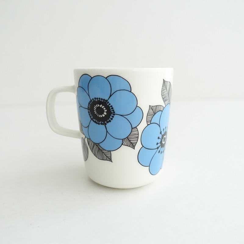 【北歐】マリメッコ marimekko *KESTIT ケスティト マグカップ*ブルーコップ食器キッチン【陶器】(wa23-2501-18)【30B52】