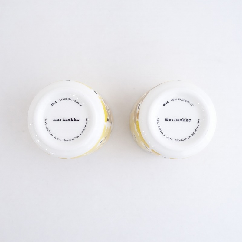 【北歐】日本限定色/マリメッコ marimekko *Pikkuinen Unikko ラテマグ 2個セット*食器コップ【陶器】(wa23-2503-76)【81D52】