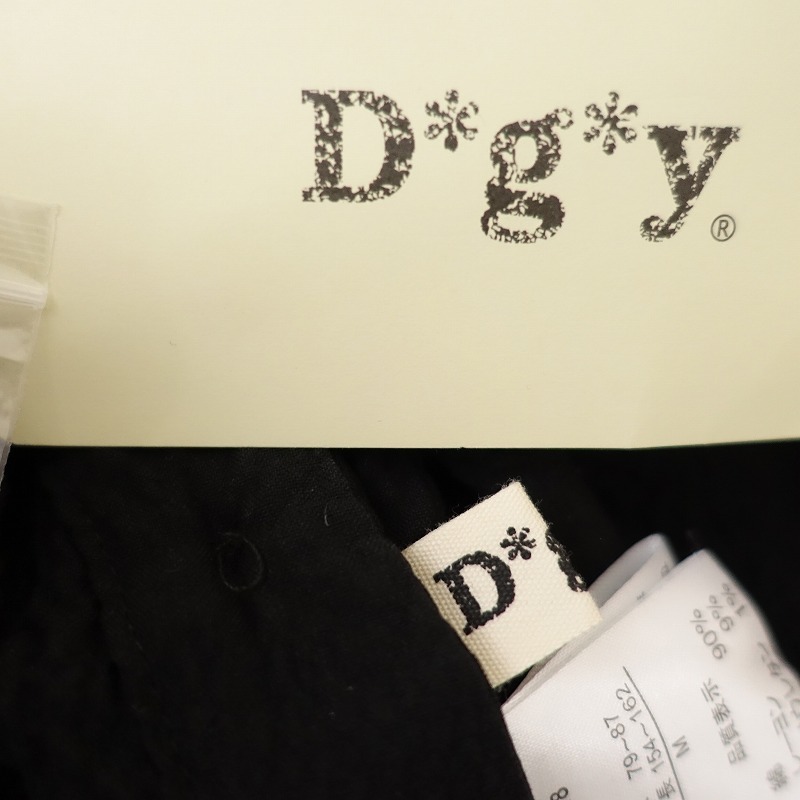 【未使用】ディージーワイ Dgy *サイドボタンワイドプルオーバー リップルシャドウチェック*M黒ブラック(33-2504-356)【50E52】