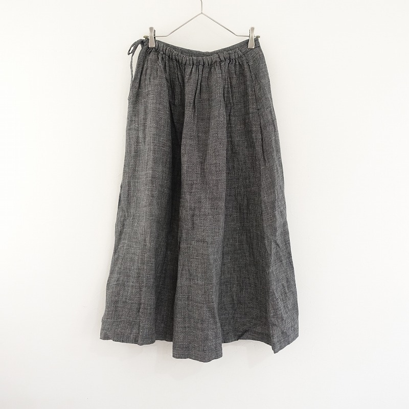 【定価2.2萬】スースースーコンフォート si-si-si comfort *千鳥柄キュロットスカート*グレーワイドパンツ(25-2504-310)【80E52】