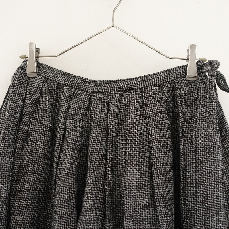 【定価2.2萬】スースースーコンフォート si-si-si comfort *千鳥柄キュロットスカート*グレーワイドパンツ(25-2504-310)【80E52】