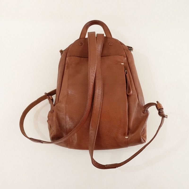 【定価5.0萬(wàn)】ゲンテン genten *ゴートヌメリュックサック*バックパック山羊革(ba11-2504-104)【91E52】