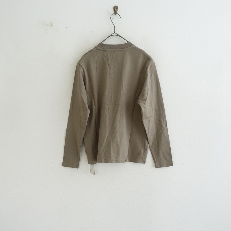TANDEY 休日と詩 *サンサンロングスリーブ カットソー*コットン綿天竺カーキプルオーバーTシャツ(25-2505-54)【82E52】