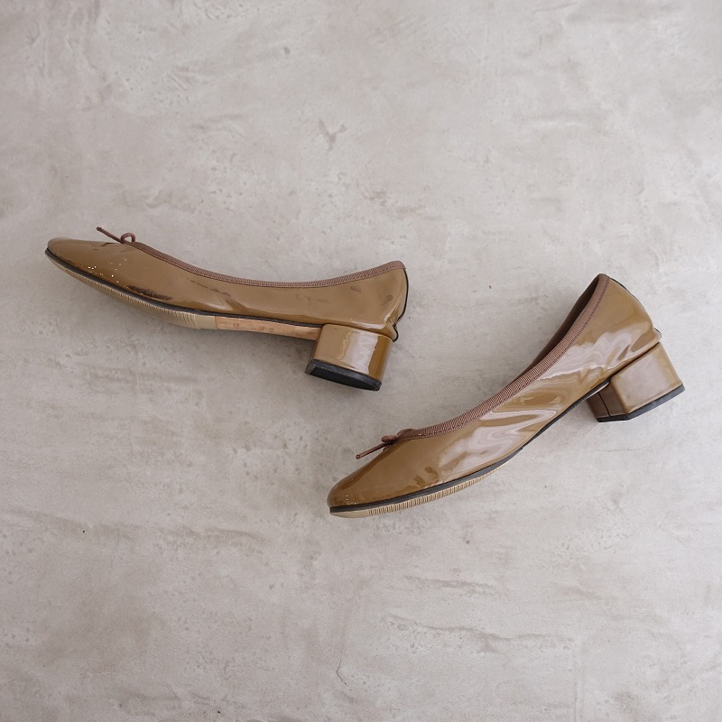  Repetto repetto * эмаль туфли-лодочки 39/24.5* Brown 0525(sh10-2505-23)[92E52]