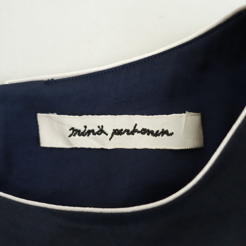定価7.1萬(wàn)/ミナペルホネンガッレリア mina perhonen galleria *boulanger リネンシルクドレスワンピース*40(33-2505-2)【03E52】