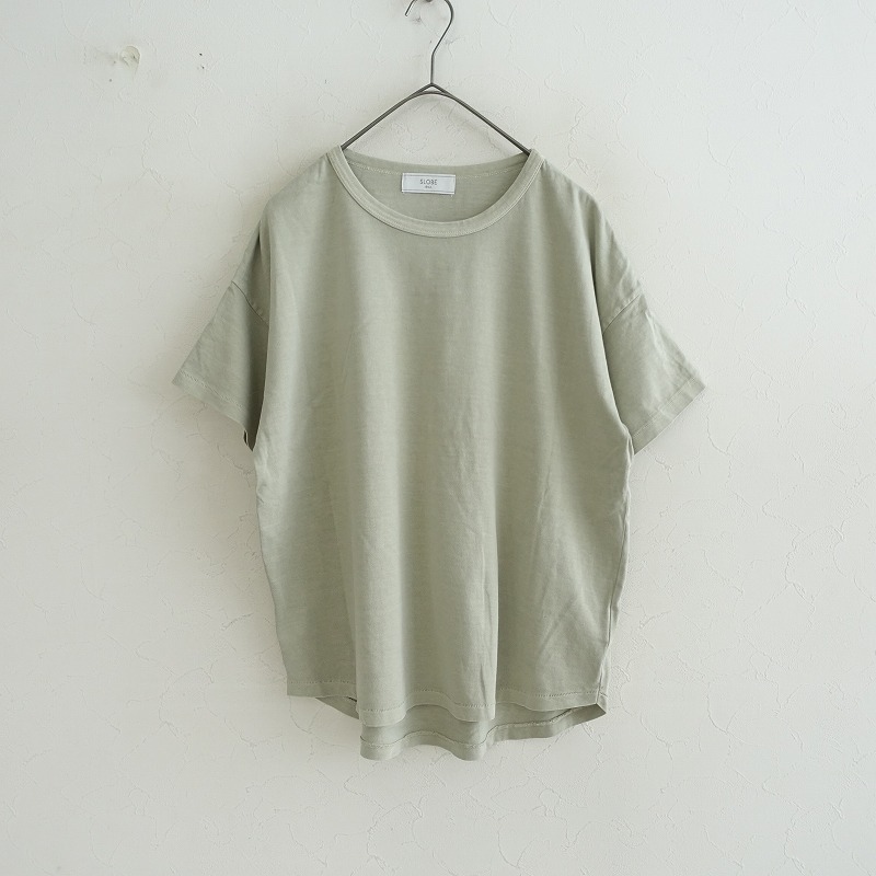 【2023】スローブイエナ SLOBE IENA *ピグメントTEE*カットソー半袖トップスプルオーバーTシャツ綿コットン(1-2505-50)【13E52】