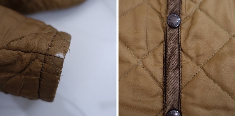 ラベンハム LAVENHAM *フード付キルティングジャケット*36中綿ブラウン羽織アウター上著(jk25-2410-45)【03J42】