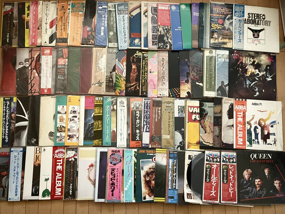 洋楽★大量 レコード 78枚 まとめ セット QUEEN クイーン ビートルズ KISS ABBA アバ その他 POP R＆B ロック 映畫 レトロ 音楽 r012