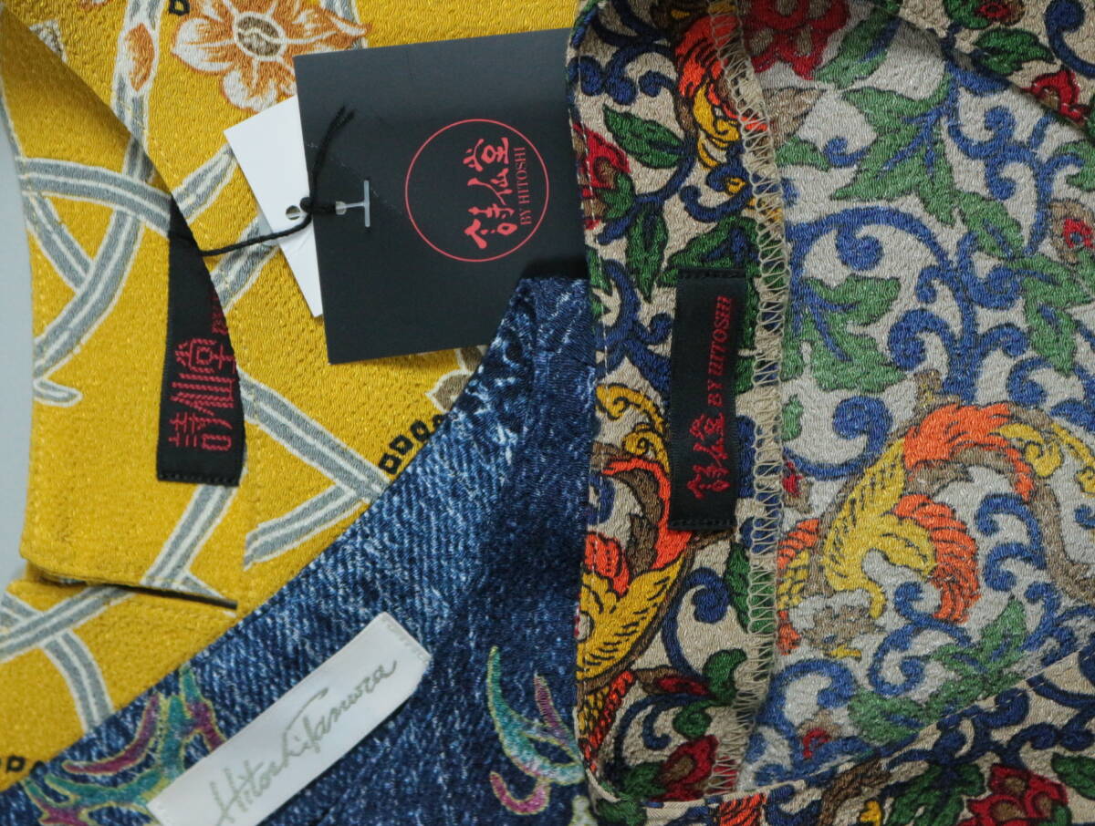 Z346/HITOSHI TAMURA/ヒトシタムラ/詩仙堂/お買い得/3點/半袖シャツ/トップス/ノースリーブ/レディース/3點セット/ちりめん/新品/新品同様/