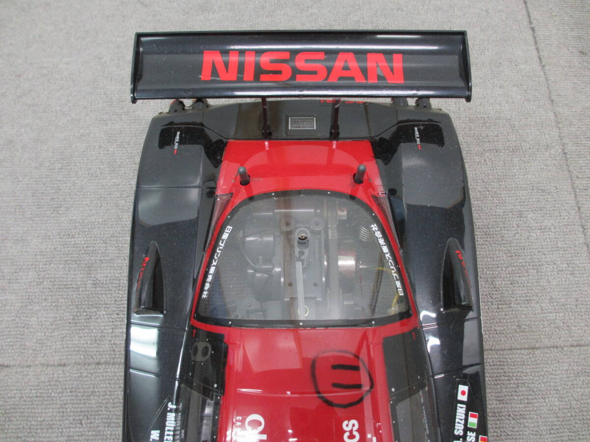 K268【5-26】★ TAMIYA タミヤ レーシングカー ラジコン NISSAN R390 GT1 完成品 元箱?取説?プロポ付き 動作未確認(rèn) 中古 / プラモデル
