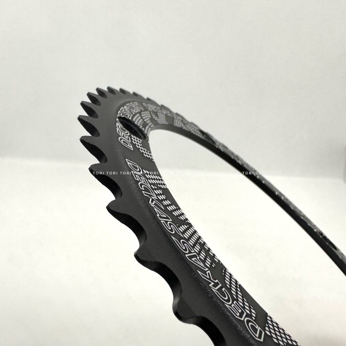 自転車 ピスト バイク 厚歯 シングル チェーンリング pcd144 44T カラー 黒 ブラック 144BCD 固定ギア 競輪 トラックレーサー