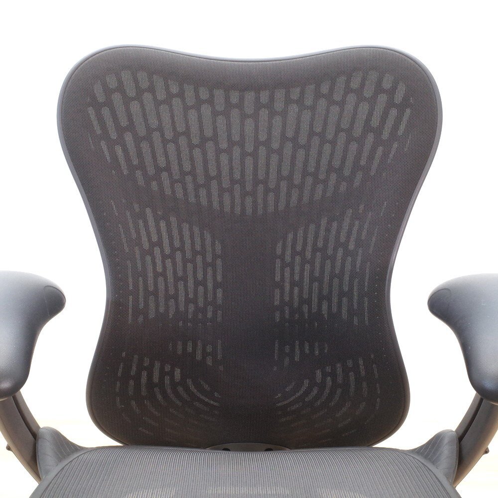 ハーマンミラー Herman Miller ミラ2チェア 肘付オフィスチェア ブラック 事務(wù) パソコンチェア メッシュ 在宅 YH17577 中古オフィス家具
