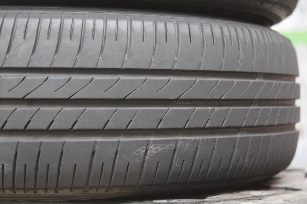 M2条件付送料無料 2021年製 ミゾあり 夏タイヤ 175/65R14×5.5J +40 4H PCD100 日産純正アルミ 4本セット キューブノートサニー_画像9