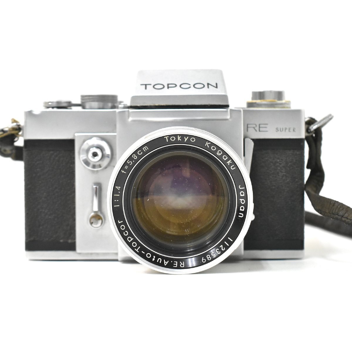 (1-2004)TOPCON RE SUPER(本體) Auto-Topcor58mmF1.4（レンズ）動(dòng)作未確認(rèn) Tokyo Kogaku トプコン ボディ 東京光學(xué) 一眼レフ【緑和堂】