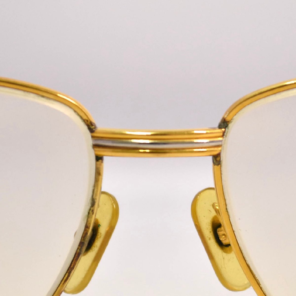 (4-14107)CARTIER カルティエ 眼鏡 58□18 めがね メガネ 重量約41.7g 度入り フレーム ゴールドカラー アイウェア【緑和堂】