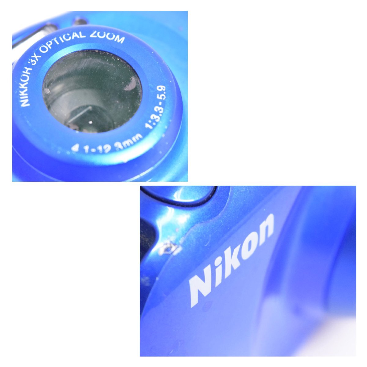 (1-14832)Nikon『COOLPIX W100』コンパクト デジタル 親子カメラ ニコン デジカメ 青 付屬品多數(shù) 通電確認済【緑和堂】