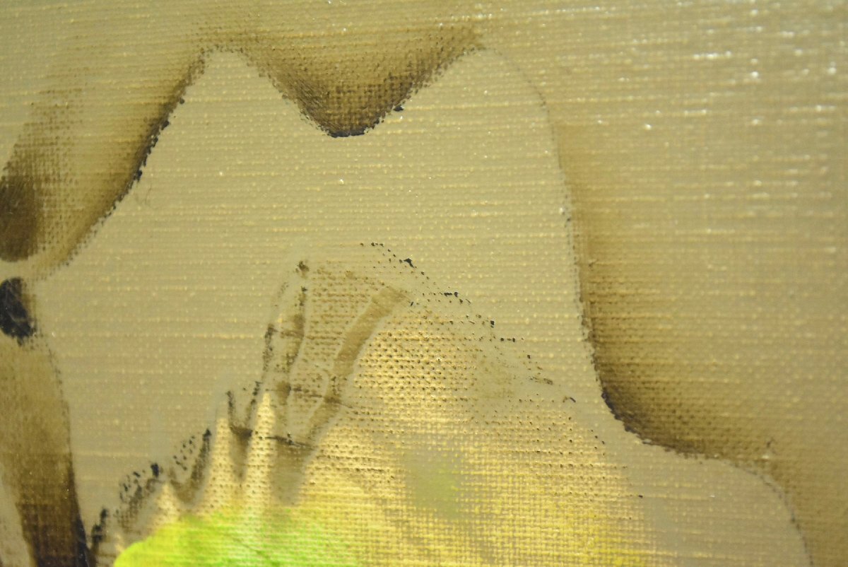 (4-14472)小練武志『蝶 舞』6號 油彩 油畫 油絵 肉筆 原畫 直筆サイン 絵畫 真作【緑和堂】