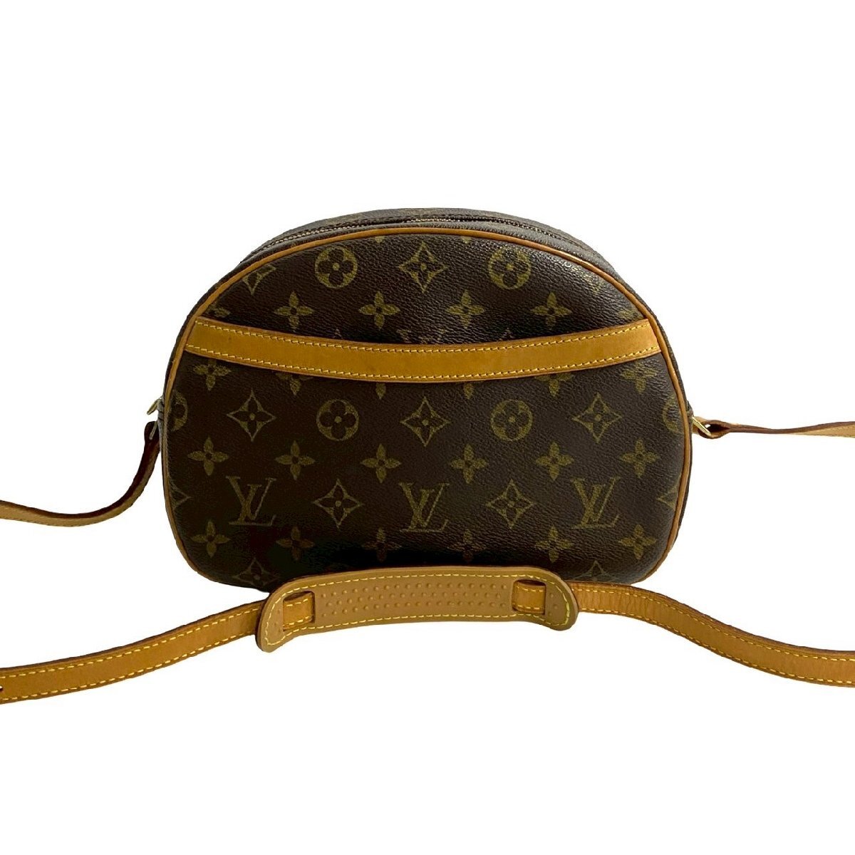 極 美品 LOUIS VUITTON ルイヴィトン ブロワ モノグラム レザー ミニ ショルダーバッグ ポシェット サコッシュ ブラウン 茶 08661_画像2