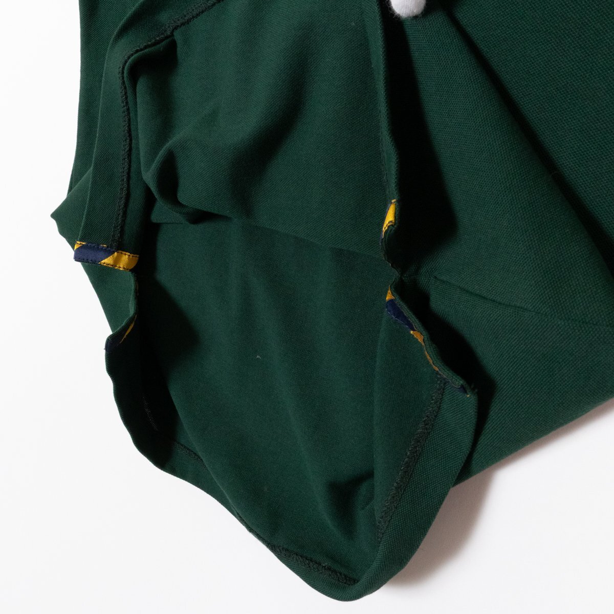メール便? RALPH LAUREN RUGBY ラルフローレンラグビー ポロシャツ 半袖トップス M 綿混 グリーン系 カジュアル スポーティ レディース