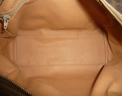  редкий снят с производства товар Celine CELINE Macadam рисунок 2WAY плечо .. плечо Mini рука сумка "Boston bag" женский Vintage 