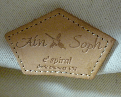 良品　アインソフ　Ain Soph　ストロー　レザー　ブラウン系　ダークブラウン　ハンドバッグ　レディース　_画像4