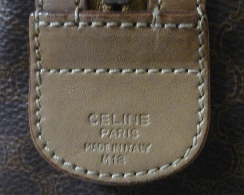  редкий снят с производства товар Celine CELINE Macadam рисунок 2WAY плечо .. плечо Mini рука сумка "Boston bag" женский Vintage 
