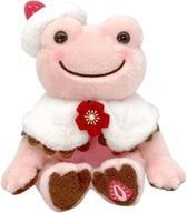 新品ぬいぐるみ ピクルス(いちご大福) レトロカフェ ビーンドール 「pickles the frog-かえるのピクルス-」_画像1