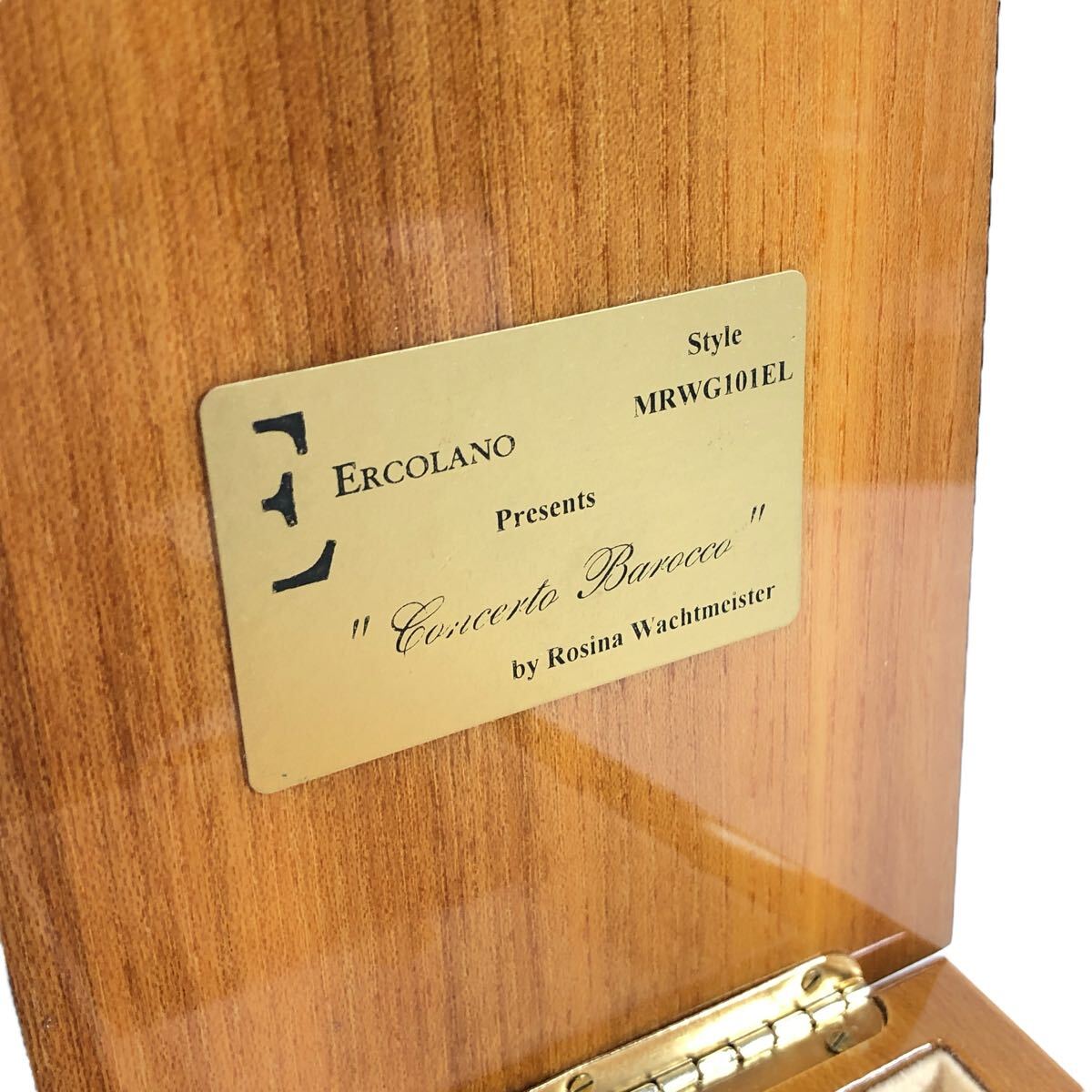 [ L kola-no] подлинный товар ERCOLANO музыкальная шкатулка jue Reebok s драгоценнный камень коробка бардачок Fur Elise Elise поэтому . произведение искусства украшение из дерева сделано в Италии 