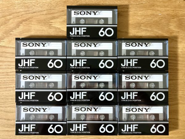 希少 未使用 未開封品 SONY ソニー JHF 60 TYPEⅡCrO2 POSITION カセットテープ 10本まとめて 當時物 クロムポジション ハイポジション