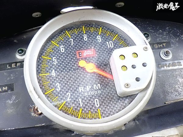 ★実動(dòng)外し★ Auto gauge オートゲージ タコメーター 11000RPM 追加メーター EG6 シビック メーターフード付 即納 棚S-2