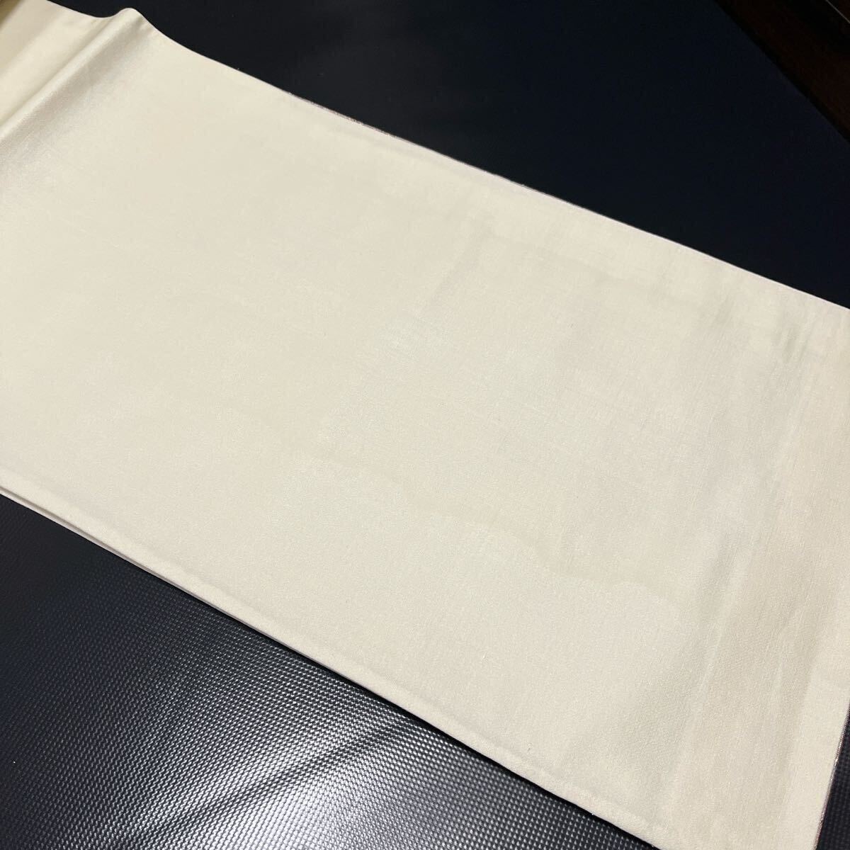 袋帯☆引箔 扇子柄 銀糸 刺繍 正絹 礼装 フォーマル リメイク キラキラ 高級 逸品_画像10