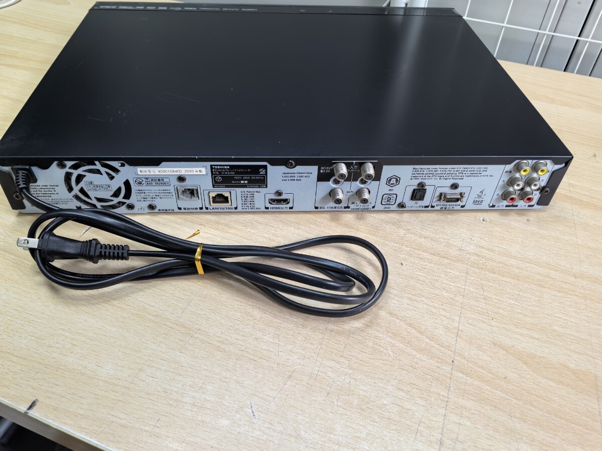 VARDIA 東芝 TOSHIBA HDD&BDレコーダー D-B305K　DVD/HDD再生OK　リモコン　SE-R0372　現(xiàn)狀販売