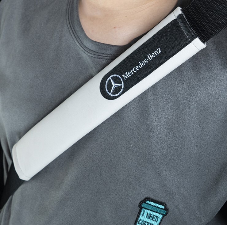 Mercedes Benz Mercedes Benz светло-серый серия карбоновый волокно удлинение плечо защита ремень безопасности накладка 