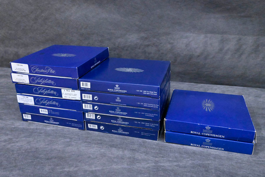 ロイヤルコペンハーゲンイヤープレート まとめ売り 2000年〜2009年 箱あり ロイヤルコペンハーゲン（Royal Copenhagen） イヤープレート