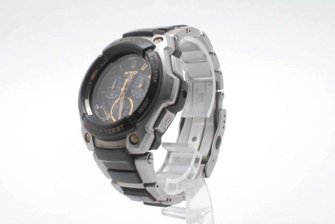 カシオ ジーショック MTG-1000G クロノグラフ アナログ ブラック デイト タフソーラー メンズ 腕時(shí)計(jì) CASIO G-SHOCK MT-G
