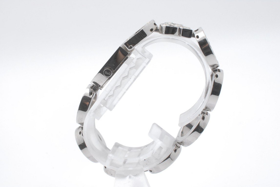 箱入り 石付き ドルチェアンドガッパーナ シルバー レディース クォーツ 腕時(shí)計(jì) Ｄ＆Ｇ