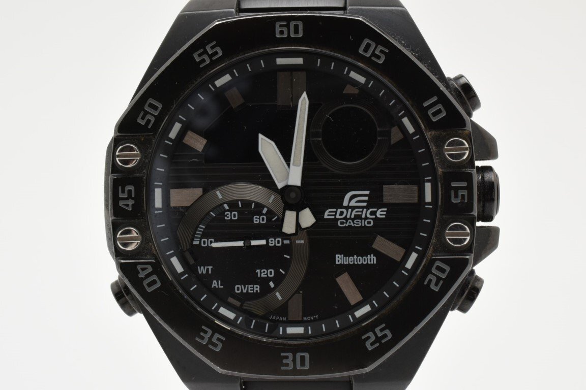 カシオ エディフィス ECB-10 アナデジ ラウンド クォーツ メンズ 腕時(shí)計(jì) CASIO