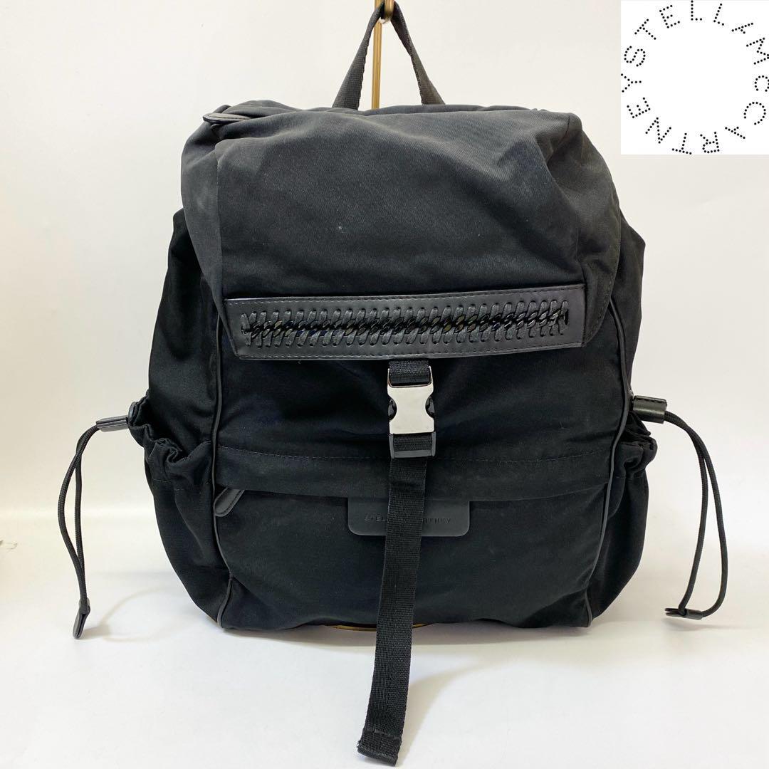 4638 美品 ステラマッカートニー バックパック リュック 黒 4638 美品 ステラマッカートニー バックパック リュック 黒