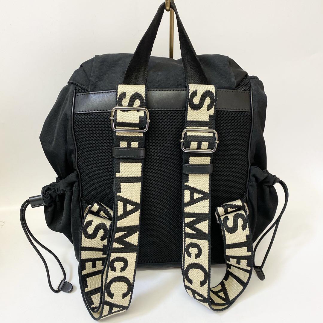 4638 美品 ステラマッカートニー バックパック リュック 黒 4638 美品 ステラマッカートニー バックパック リュック 黒