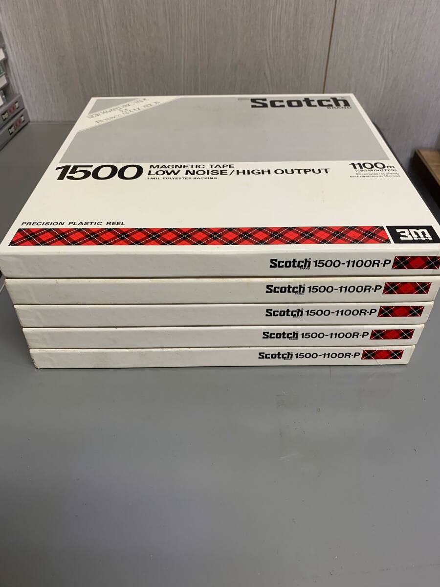 3M スリーエム Scotch スコッチ magnetic Tape　3M　1500 オープンリールテープ 1100m 5本まとめて