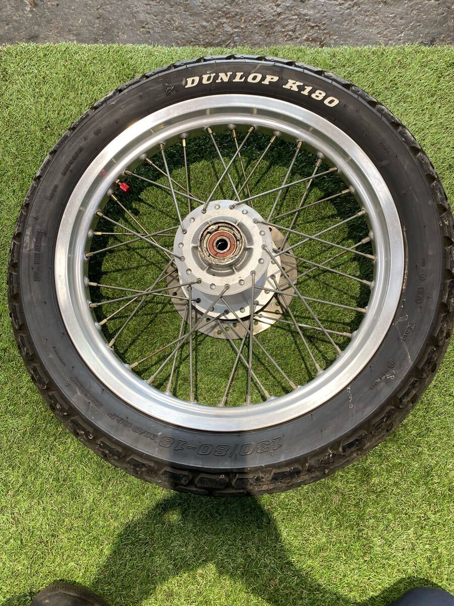 スズキvanvan200【NH41A】フロントホイールタイヤディスク付き