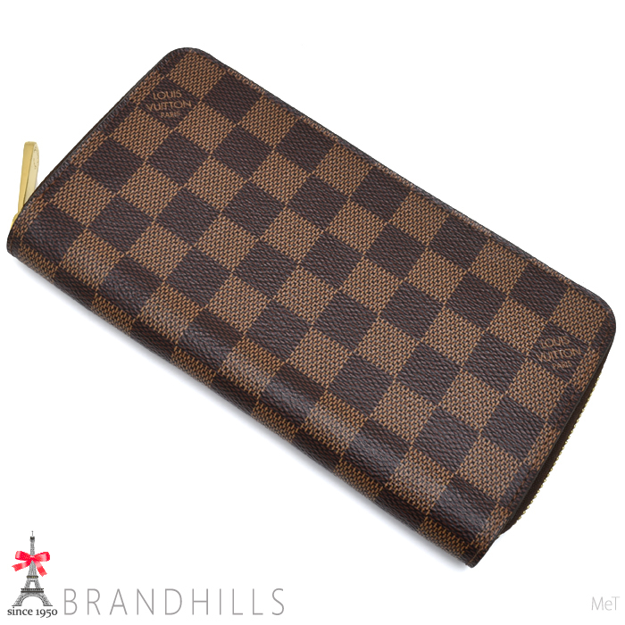 ルイヴィトン 長(zhǎng)財(cái)布 ジッピーウォレット ダミエ エベヌ ブラウン ラウンドファスナー N41661 LOUIS VUITTON 良品