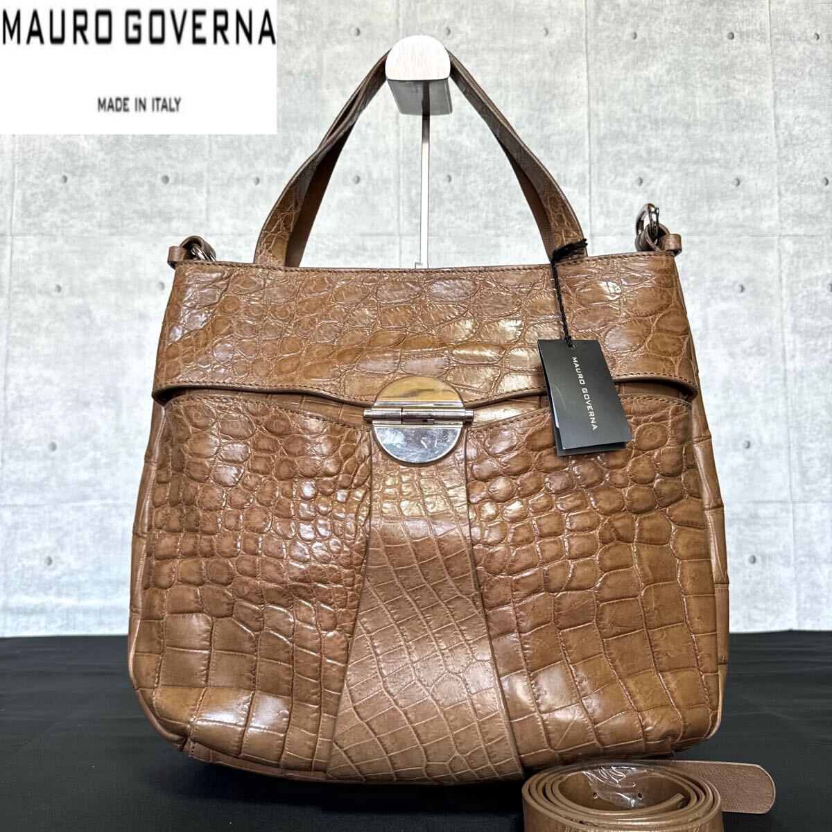 MAURO GOVERNA BORSA5475 GABARDINE ハンドバッグ MAURO GOVERNA BORSA5475 GABARDINE マウロゴヴェルナ マット