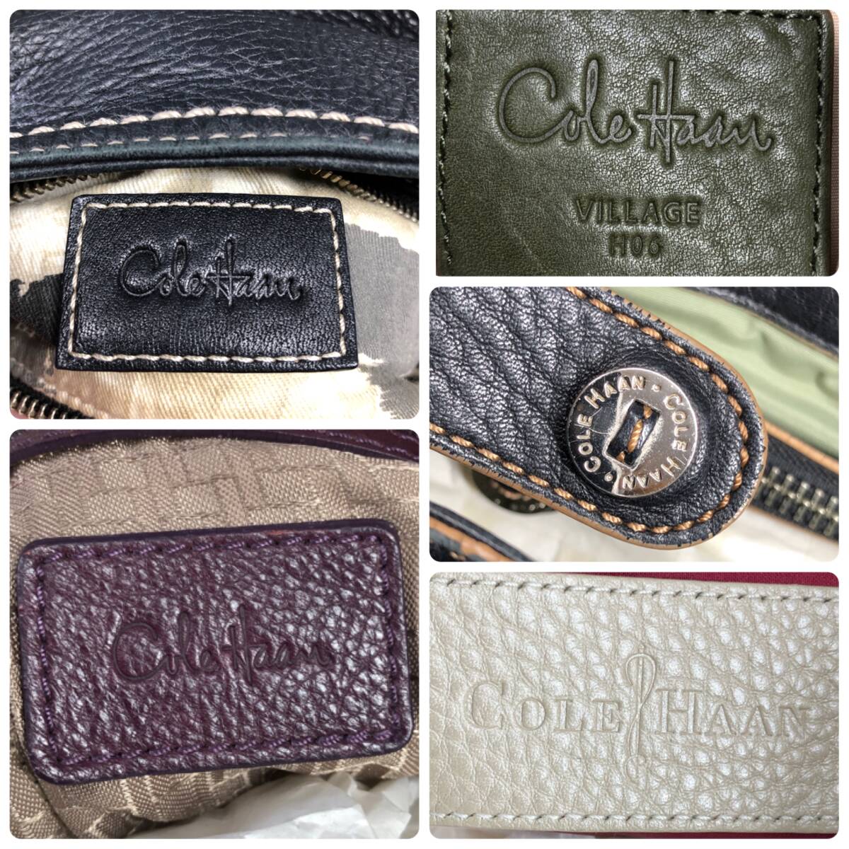 COLE HAAN コールハーン バッグ 5點(diǎn)まとめ トートバッグ レザー レディース 鞄 肩掛け 保存袋×2 25e菊TK