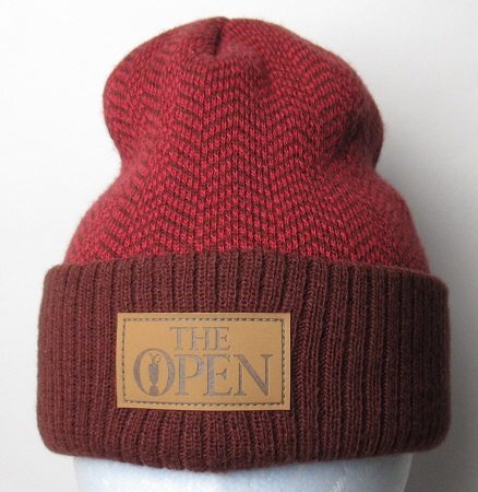 新品 THE OPEN/ジ?オープン ゴルフ　秋冬 ニット帽/レターパック\600/フリー/173-55903/サンプル品/ボルドー