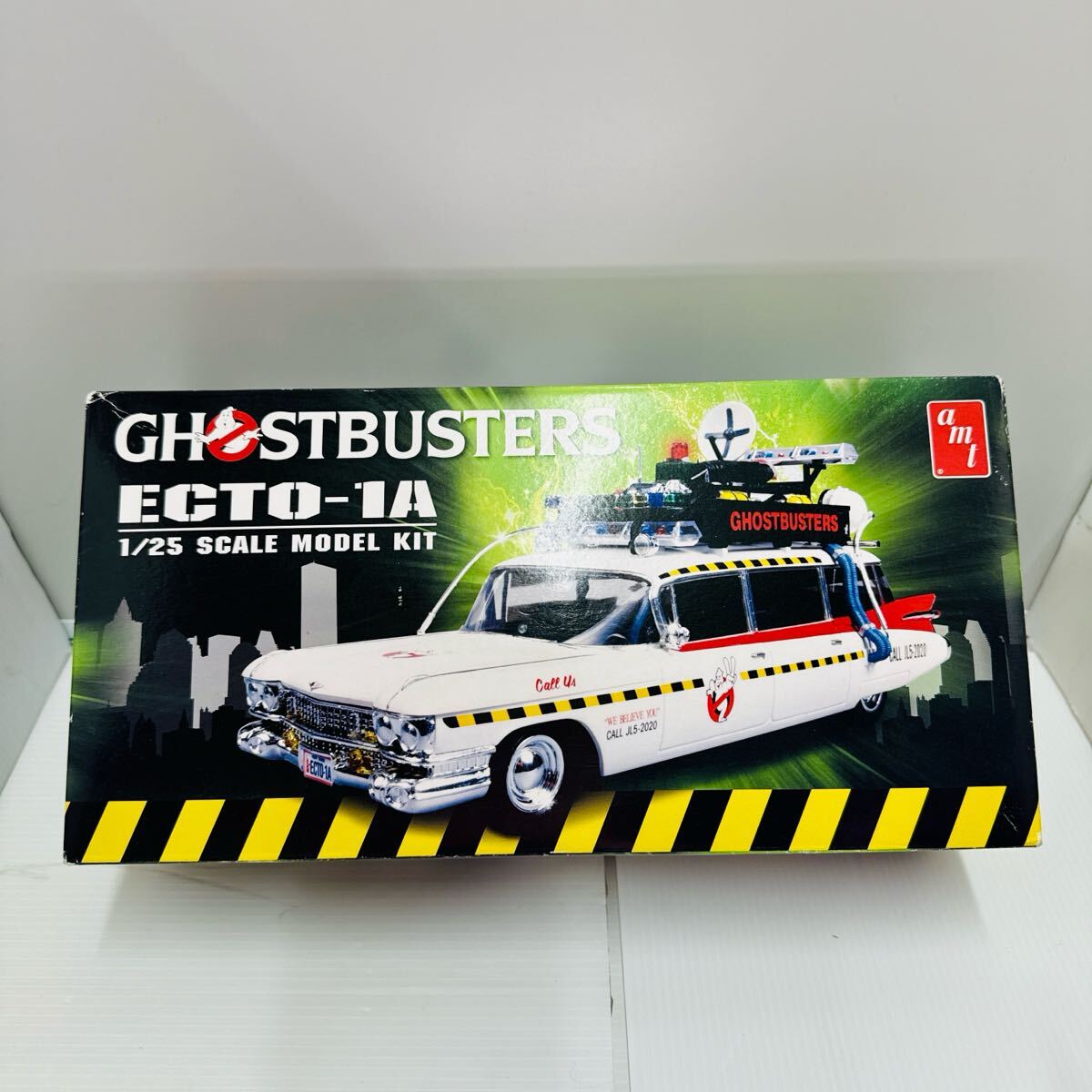 80/G1■ 1円? amt 映畫 ゴーストバスターズ GHOST BUSTERS ECTO-1A 1959 キャデラック 1/25 プラモデル 當(dāng)時物 