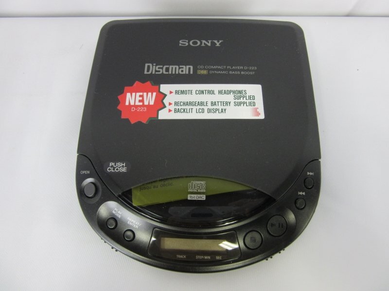 C-006 中古品 ジャンク品 SONY ソニー Discman D-223 ディスクマン ウォークマン CDプレイヤー