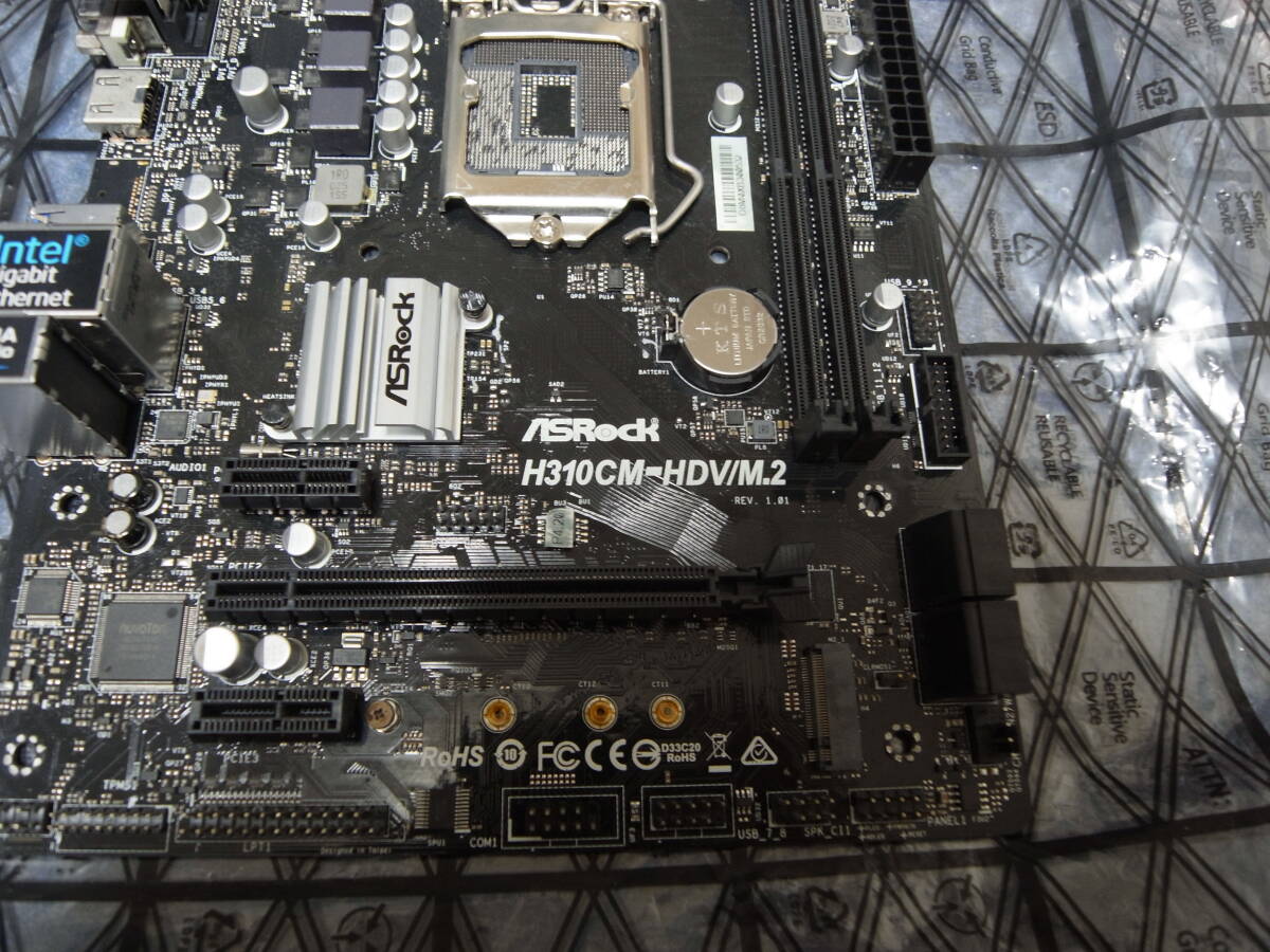 ASRock MicroATX LGA1151 マザーボード H310CM-HDV/M.2 ジャンク