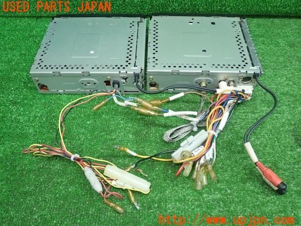 3UPJ=26890518]いすゞ ピアッツァ(JR120)Panasonic パナソニック CD/カセットプレーヤー CX-DX33D CQ-GX33D 1DIN×2 難有 中古